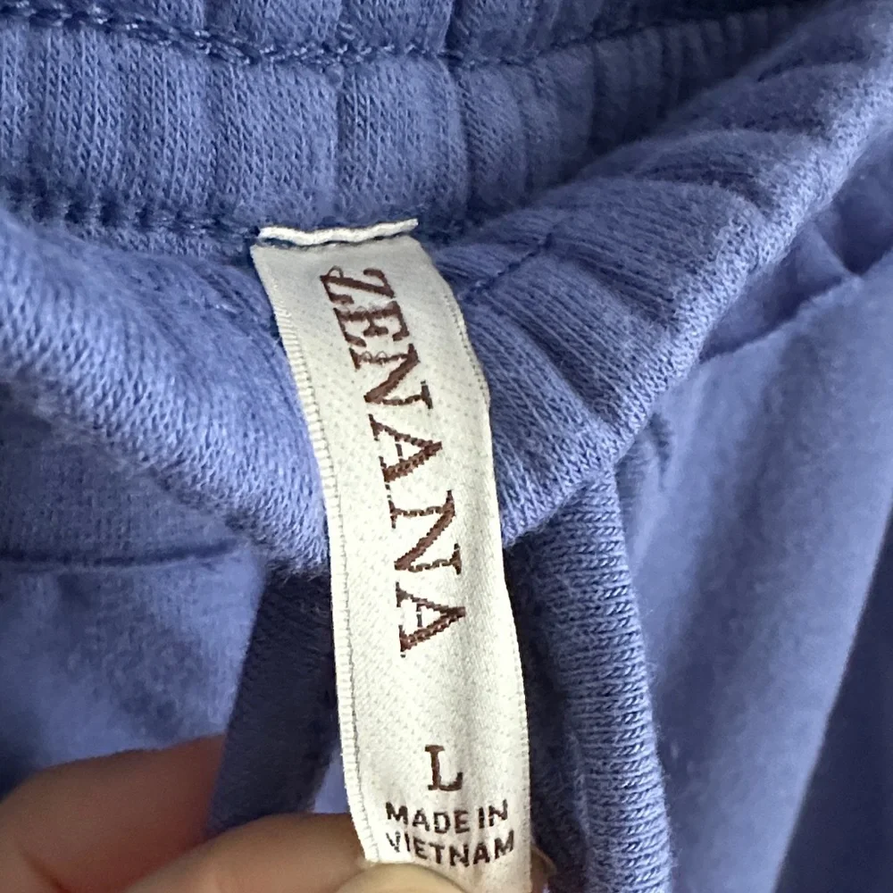 Zenana Purple-ish/Blue-ish Wide Leg Pants - Picture 2 of 7